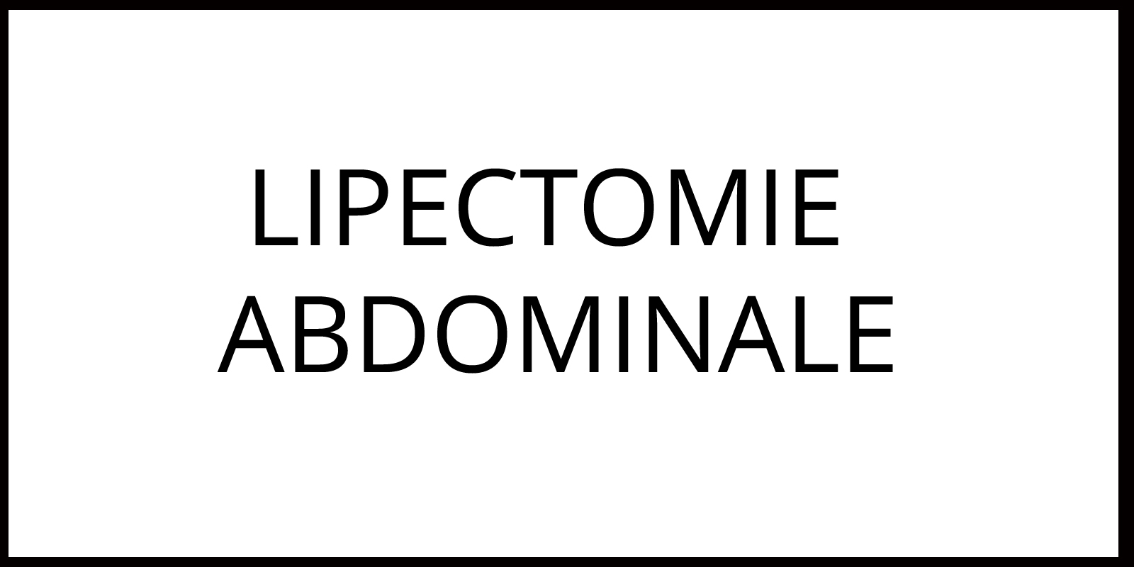 lipectomie abdominale Clinique Argonay